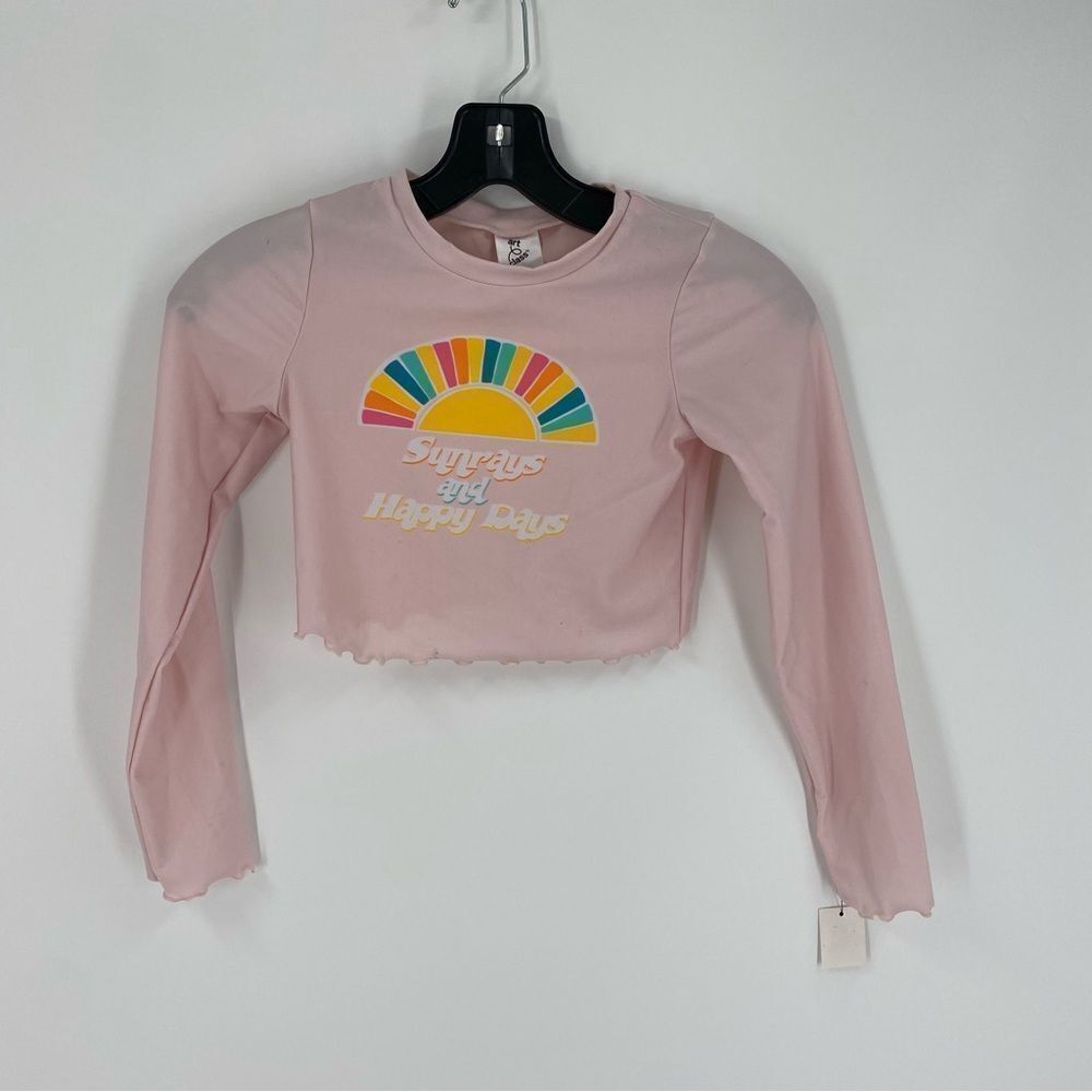 Art Class Girls’ Long Sleeve Cropped Rashguard size M (7/8)